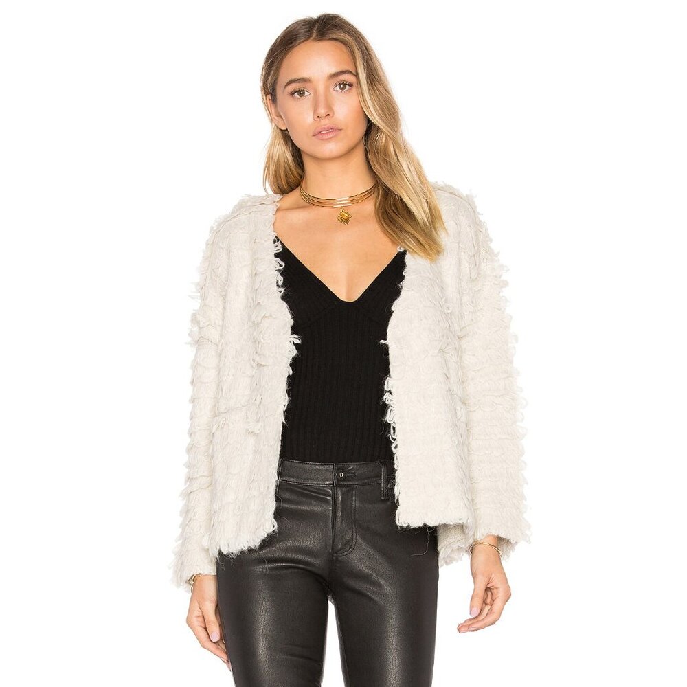 The Great. The Short Monster Cardigan in Cream - sz 0 (XS)